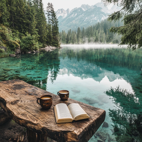 湖畔的悠闲时光