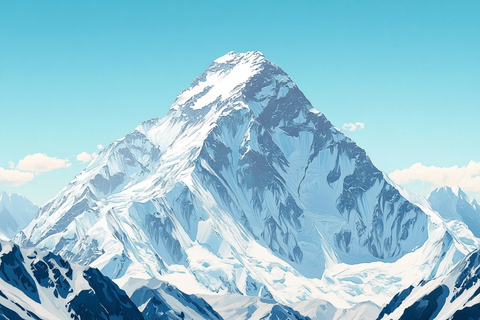 巍峨的雪山之巅