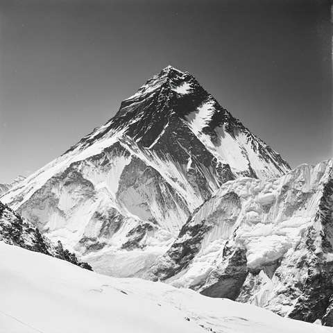 黑白珠峰的冷峻