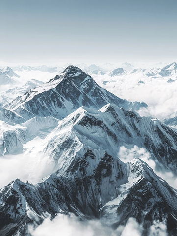 连绵雪山的壮丽