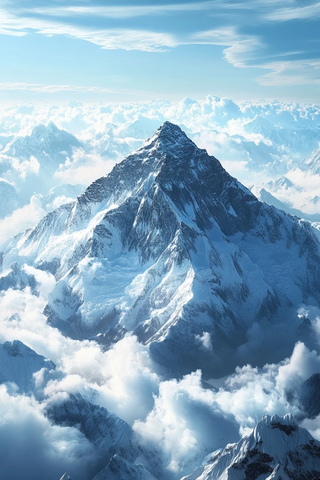 云端之上的山峰