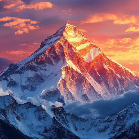 登山者的雪山挑战