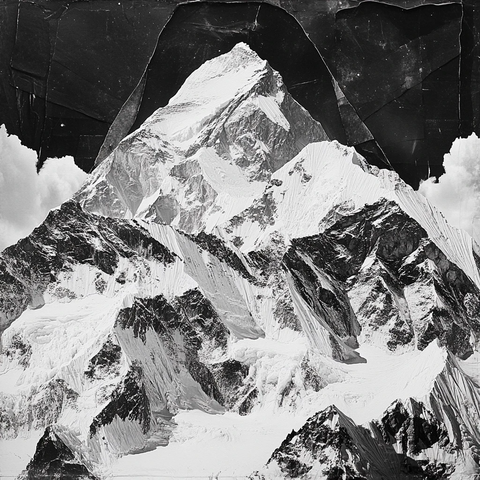 黑白的雪山记忆