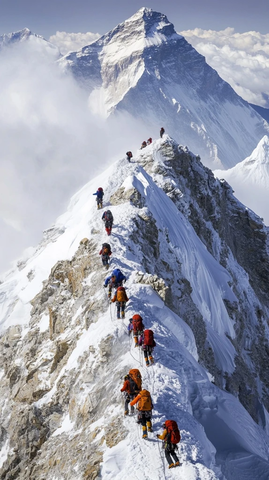登山者的挑战之路