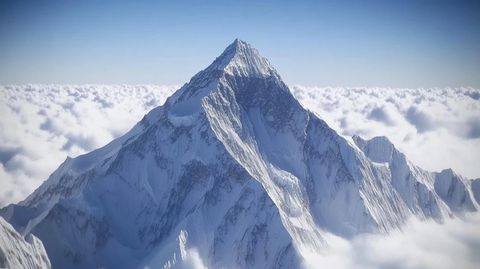 云海之上的山峰