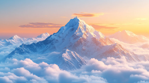 云海之上的雪山之巅