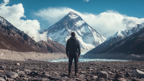 雪山下的沉思者