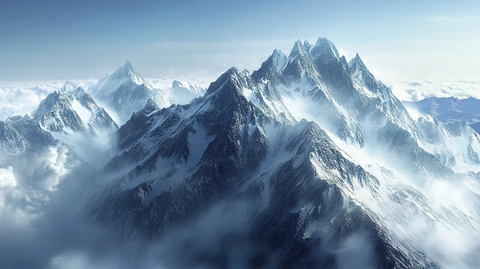 云海中的雪山群