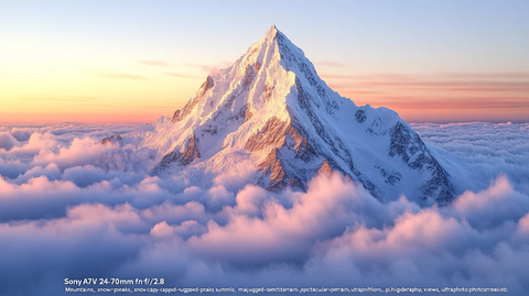 云海之上的壮丽雪峰