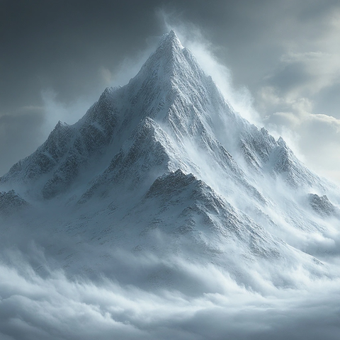 风雪之峰大自然的力量展示