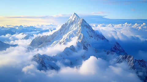 云端之上的雪山