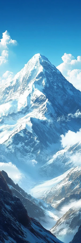 高耸入云的雪山