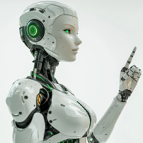 机器人工程师半身像