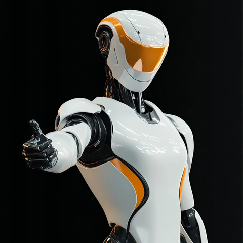 未来机器人白色身体指左