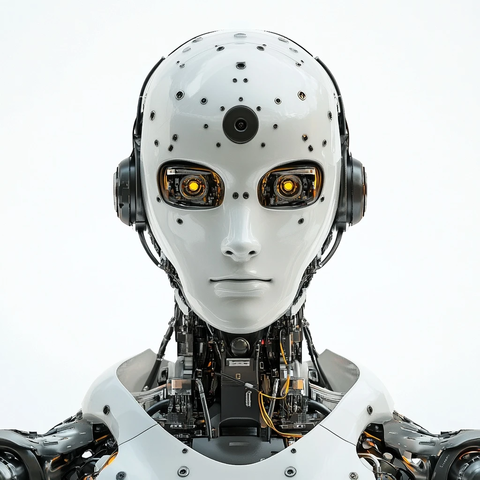机器人面部特写