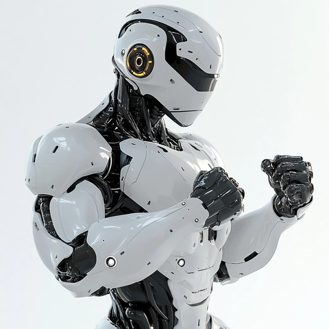 机器人准备战斗全息渲染