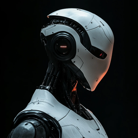 机器人侧面支持形象