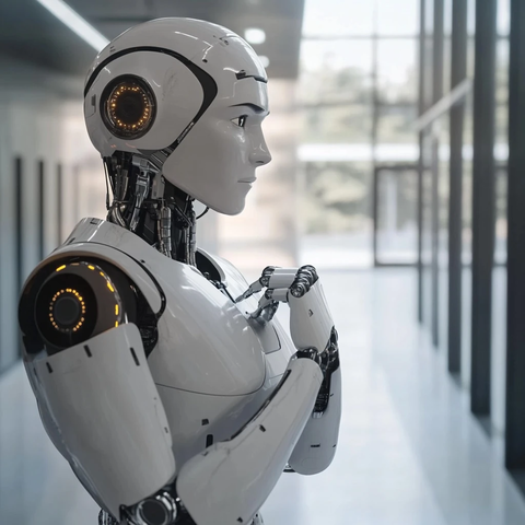 机器人思考面向观众