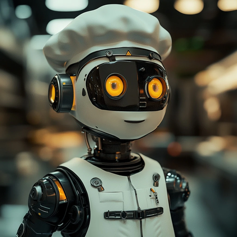 安卓厨师机器人厨房形象