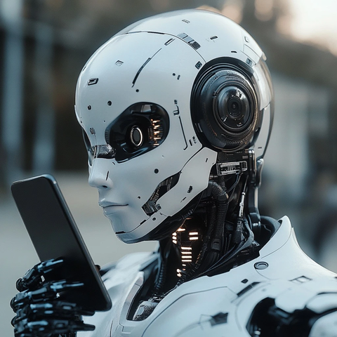 未来机器人使用手机