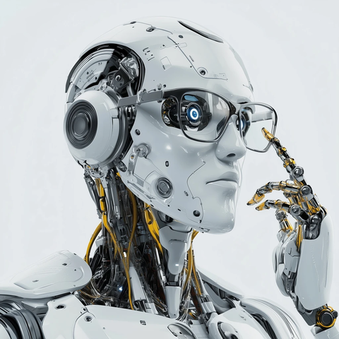 机器人手持眼镜