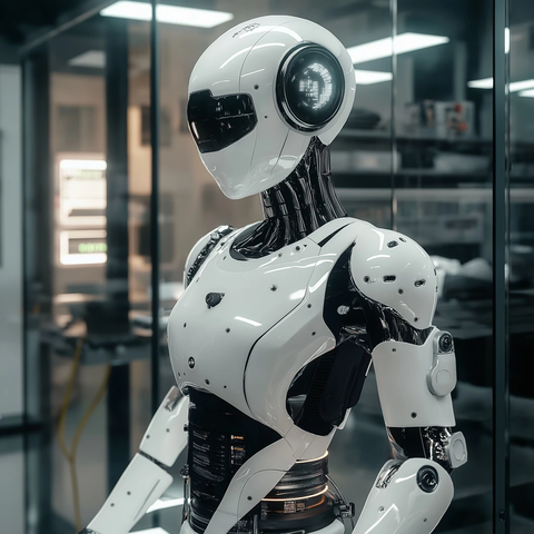 机器人操作未来科技面板