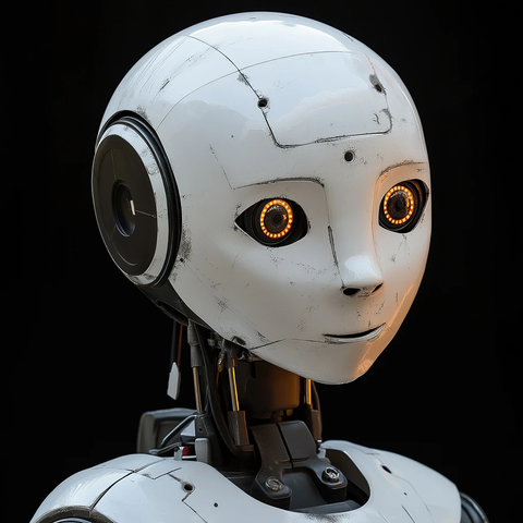 虚拟助手机器人笑脸