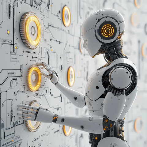 机器人调整科技齿轮