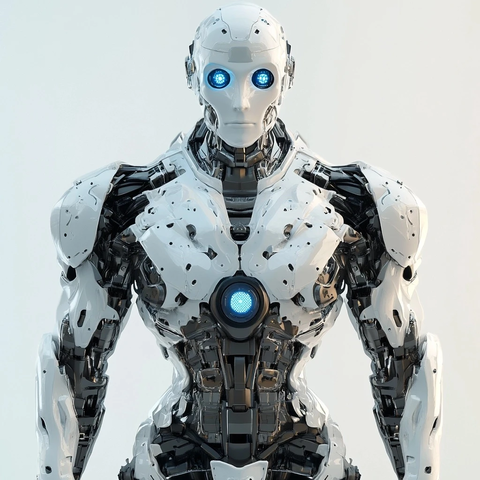 高大人形机器人全身像