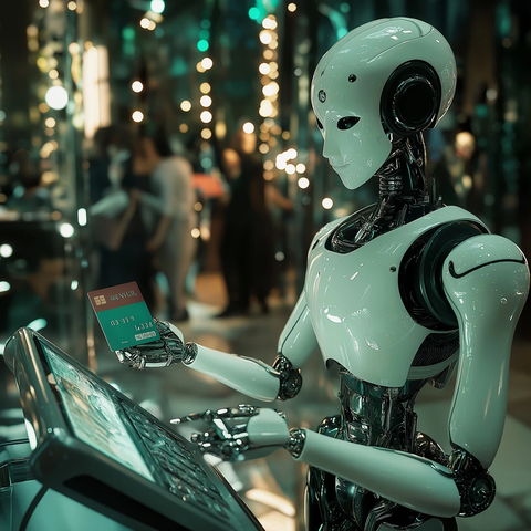 虚拟机器人刷卡派对场景