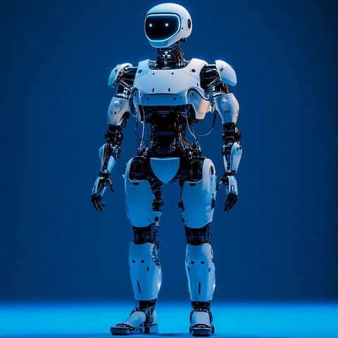 特斯拉擎天柱机器人蓝幕摄影