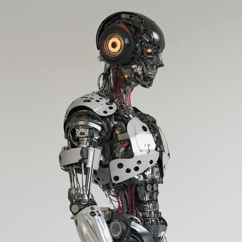 机器人伪装成人形全身像