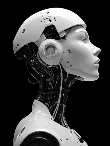 机器人颈线科技侧影