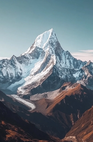 巍峨雪山的雄姿
