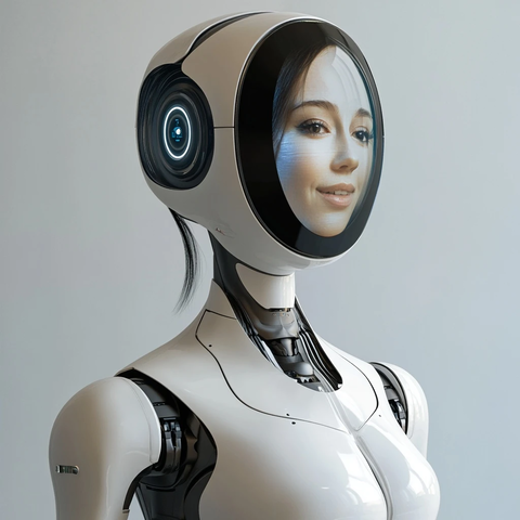 人形机器人头部显示屏