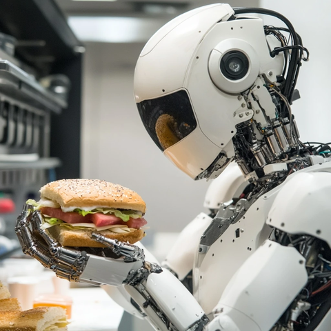 机器人学做三明治失败