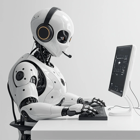 机器人客服与客户对话