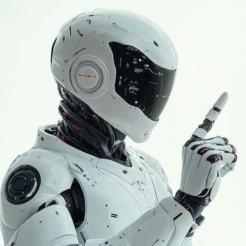 机器人指向物体