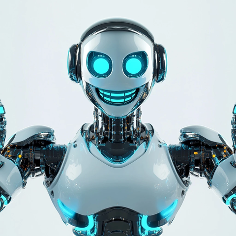 未来机器人微笑问候