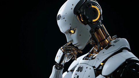 机器人钛合金零件科幻实验室