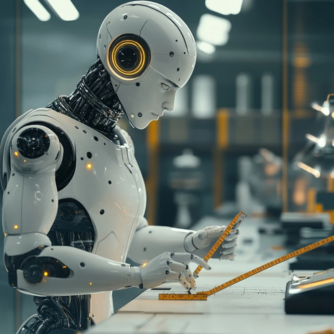 机器人与人类测量工具