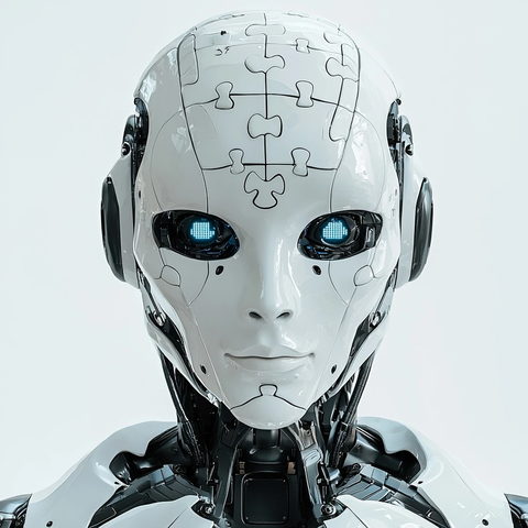 机器人额头拼图符号