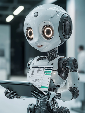 机器人手持平板展示