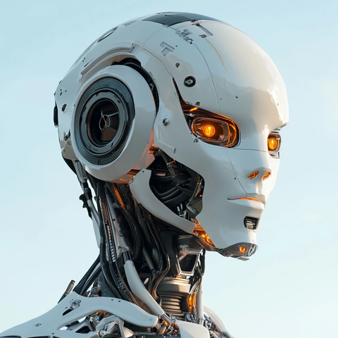 机器人头部正面视角