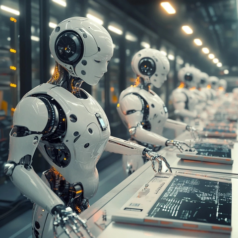 工厂自动化机器人流程