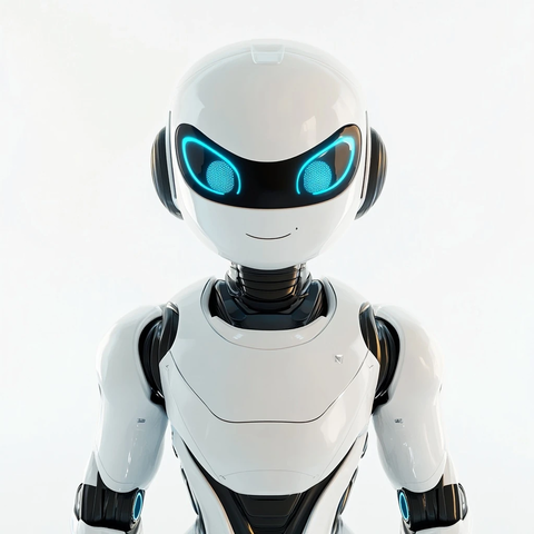 未来机器人半身像