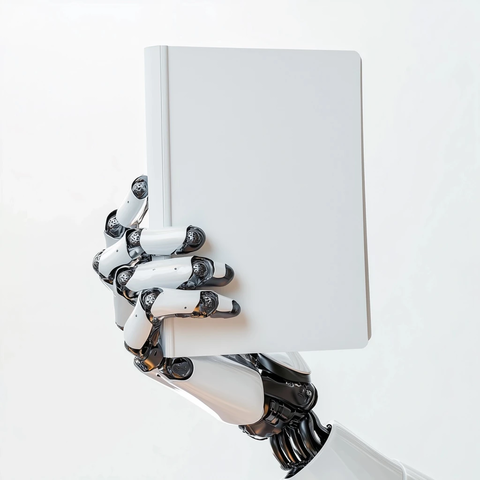 机器人手举起白皮书