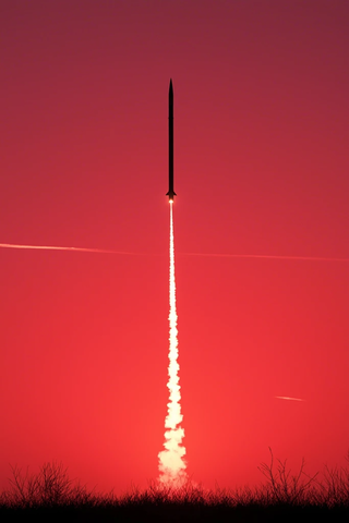 导弹高速飞行天空扰动