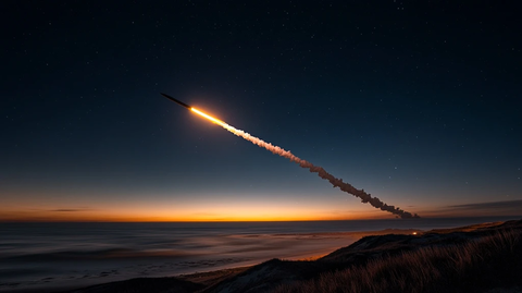 导弹划过地平线