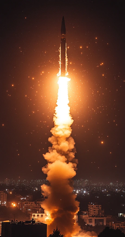 导弹防御系统拦截火箭